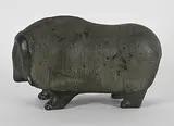 Mathew Aqigaaq, Untitled - Muskox II, black stone carving