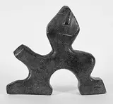 George Arluk, Untitled - Shaman I, black stone carving
