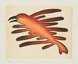 Kenojuak Ashevak, Splash #40/50, 2002, colour etching and aquatint on paper