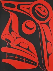 Robert Davidson, Chief of the Underworld #II/III P.P., 2006, colour silkscreen on paper