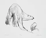 James Archibald Houston, Polar Bears #81/150 [Arctic Drawings], 1978, lithograph on paper