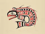 Calvin Hunt, Southern Kwa-Giulth Sculpin #132/180, 1982, colour silkscreen on paper