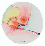 Alex Janvier, Fall Air, 2014, watercolour on paper