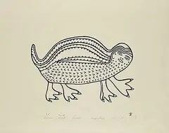 Solomon Karpik, Seabird #22/48, 1974, stonecut on paper