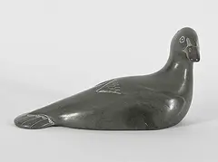 Joe Kavik, Untitled - Duck, grey stone carving
