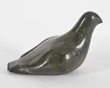 . Killiktee, Untitled - Ptarmigan, 1974, green stone carving