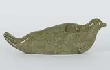 Joannepanie Kolola, Untitled - Seal, 1974, polished green stone carving