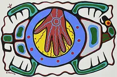 Brian Marion, Holding Hand of the Earth, acrylic on paper