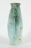 Dianne Meili, Untitled - In the River of Light Swim Blue Salmon, partially glazed ceramic