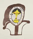 Agnes Nanogak, Landmark of the North #Proof IV, 1987, colour lithograph on paper