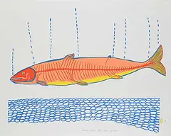 William Noah, Dream Fish #16/50, 1980, colour silkscreen on paper