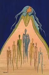 Maxine Noel, Untitled - Earth Spirit, mixed media on paper