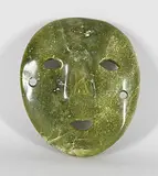 Pauloosie Padluq, Untitled - Surprised Mask, 2004, green stone mask