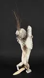 Joseph Illuapik Palluq, Untitled - Tormented Spirit, bone and mixed media sculpture