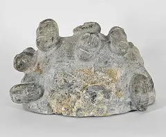 David Ruben Piqtoukun, Untitled - Head Formation, 1975, grey stone carving