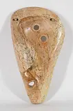 David Ruben Piqtoukun, Untitled - Smiling Mask I, 2006, brown stone mask