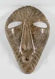 David Ruben Piqtoukun, Untitled - Whistling Mask, 2005, brown stone mask