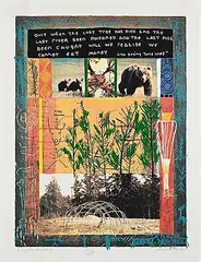 Jane Ash Poitras, Ecosystem Hierophany #235/450, mixed media print on paper