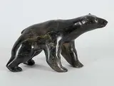 Towatuga Sagouk, Untitled - Polar Bear II, black stone carving