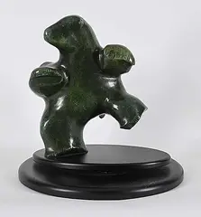 Pauta Saila, Untitled - Dancing Bear #6/50 AP, 1988, bronze sculpture