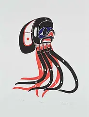 Richard Shorty, Octopus #A/P 9/38, colour silkscreen on paper