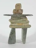 . Ulimaun, Untitled - Inukshuk, green stone carving
