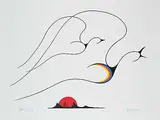Clemence Wescoupe, Flight of the Free, 1993, acrylic on canvas