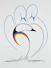 Clemence Wescoupe, Message from Great Spirit, 1994, acrylic on canvas