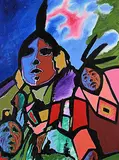 Jerry Whitehead, I Pray for You, 1995, acrylic on paper