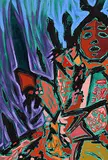 Jerry Whitehead, Face Me, 1996, acrylic on paper