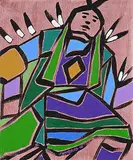 Jerry Whitehead, Untitled - Dancer, 1996, acrylic on canvas
