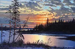 Richard Berg, Untitled - Tranquility, oil on canvas