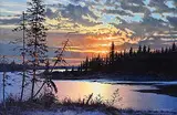 Richard Berg, Untitled - Tranquility, oil on canvas
