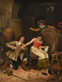 Angelo - After Biasioli, Untitled - Be Mine, oil on wood board