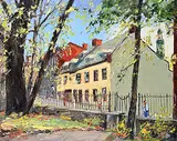 Jean-Marc Blier, Untitled - Street View, 1973, oil on canvas