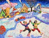 John H. Burrow, January Boogie!, acrylic on canvas