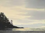 Simon H. Camping, Untitled - Shoreline, watercolour on paper