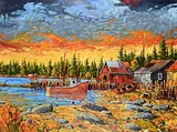 Rod Charlesworth, Voglers Cove N.S., oil on canvas