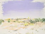 Ken Christopher, Bit of Magic [West of Calgary, September], 1979, watercolour on paper