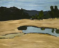 Bryan Chubb, Tamakwa Plain, oil on wood board