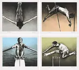 Ken Danby, Olympic Suite #Trial Proof, 1976, colour silkscreens on paper