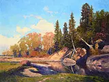 Chris S. Flodberg, Boulder Creek, Late Afternoon