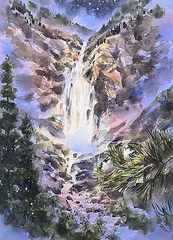 Water Music by Alex Fong, 2001, watercolour on paper, sold Dec 2025