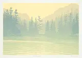 Rachel Gourley, Thormanby Islands #69/100, colour silkscreen on paper