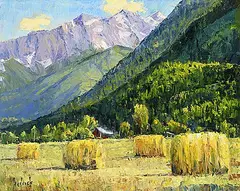 Ron Hedrick, Pemberton Mountains, oil on canvas