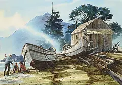 Harry Heine, Shell Beach [Van. Island B.C.], 1995, watercolour on paper