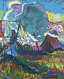 Christopher Allen Henry, Grandmothers, 1992, acrylic on wood board