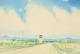 Robert Newton Hurley, Untitled - Open Range With Distant Peaks