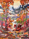 Maryanne Jespersen, A Season Touched, oil on wood panel