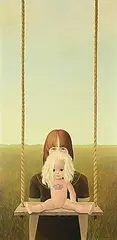 Tony Kew, Portrait of a Talking Doll, 1978, oil on canvas